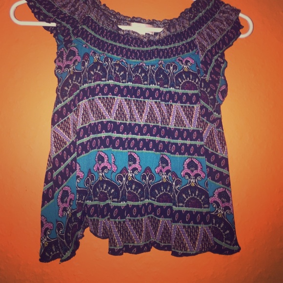 Off the shoulder band of gypsies shirt