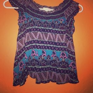 Off the shoulder band of gypsies shirt