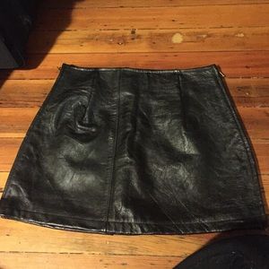 Urban renewal leather skirt