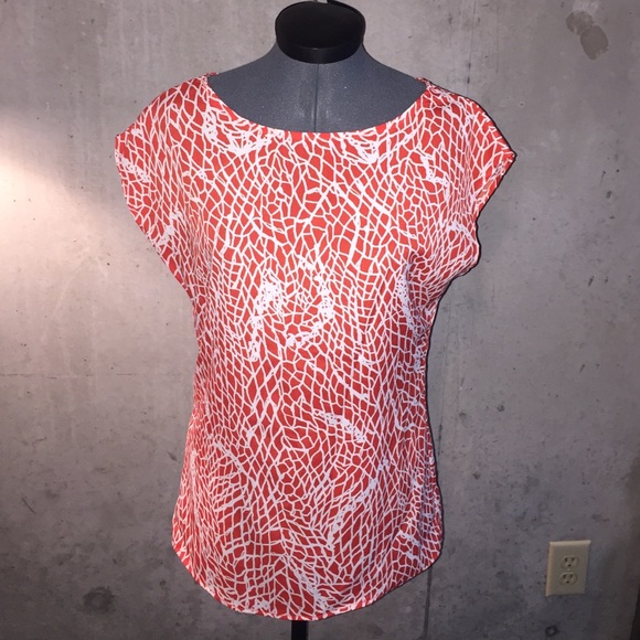 Short sleeve Zipper Blouse