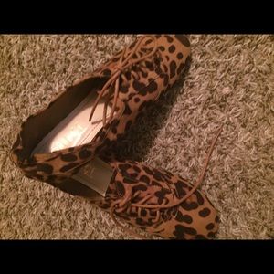 Leopard Oxford Flats