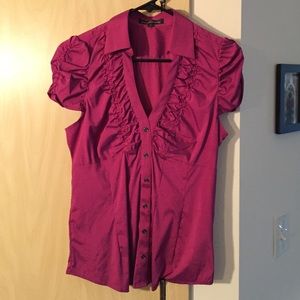 Express Fuchsia Blouse