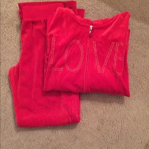Girls sweat jacket and pants