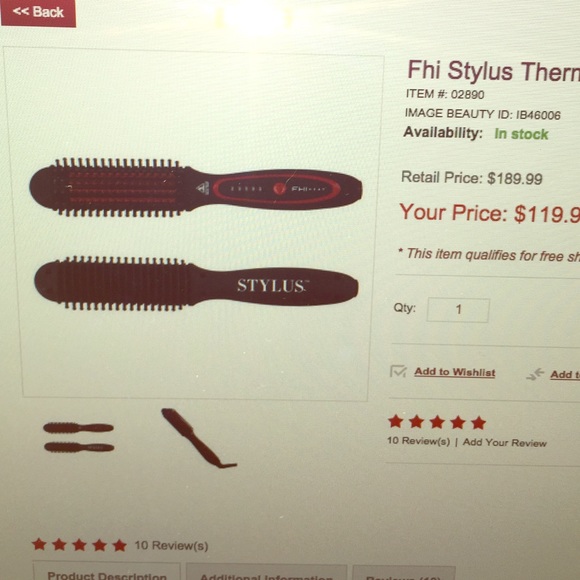 Fhi stylus thermal styling brush