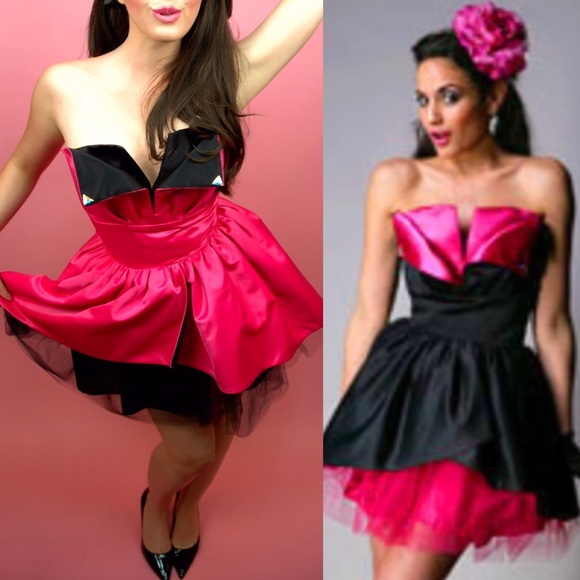 Designer Strapless Corset Prom Dress Size 4 - Picture 2 of 3