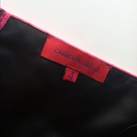 Designer Strapless Corset Prom Dress Size 4 - Picture 3 of 3