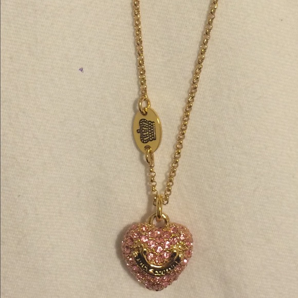 Juicy Couture Pave Heart Necklace