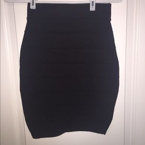 Black bandage skirt
