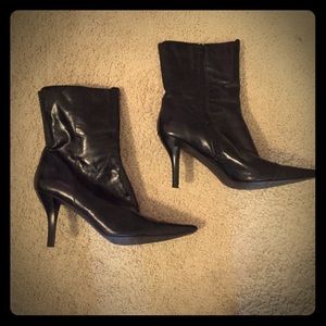 Nine West Black Leather Boots