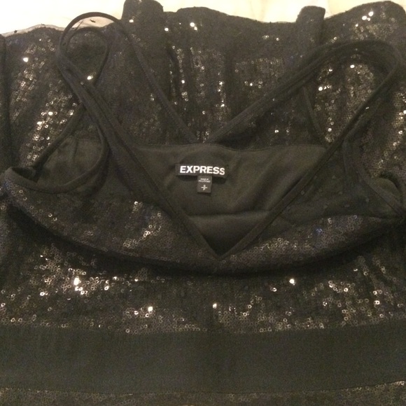 Black Express Sequins dress - Picture 2 of 4