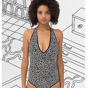 American Apparel Halter Bodysuit
