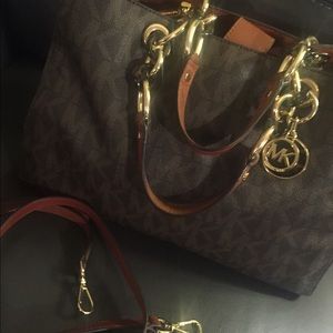 CYNTHIA EMBOSSED LEATHER SATCHEL - TORTIOUS