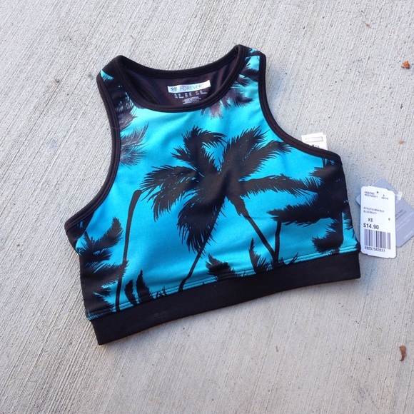 Tropical sports bra