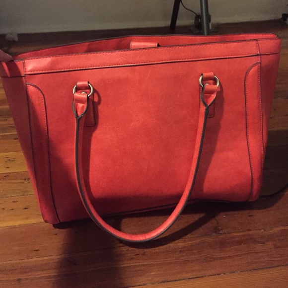 Merona orange tote bag