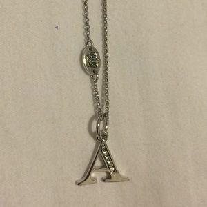 Juicy Couture Silver Initial Necklace