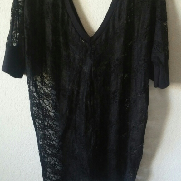 Black lacey top