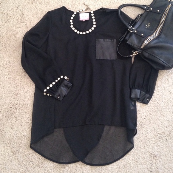 Romeo & Juliet Couture Tops - ROMEO & JULIET COTOUR SHEER TOP