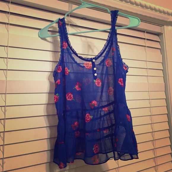 A&F sheer tank top/beach coverup