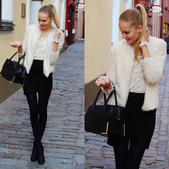 H&M fuzzy sweater