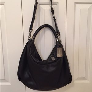 NWOT-  Kenneth Cole No Slouch Hobo, Black Leather