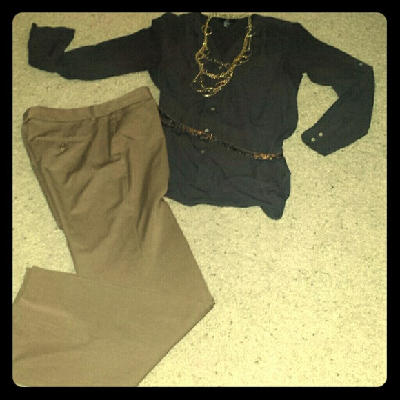 Caramel colored dress pants