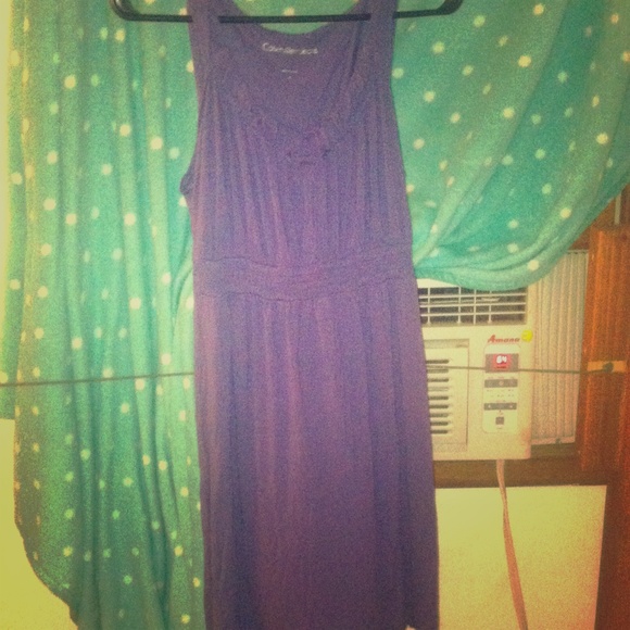 Purple Calvin Klein dress