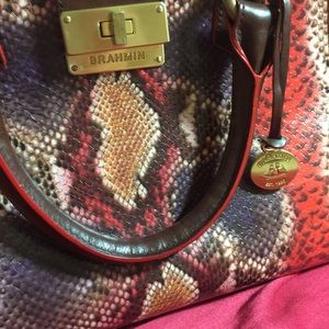 Brahmin Annabelle Sangria Multi Colored Anaconda