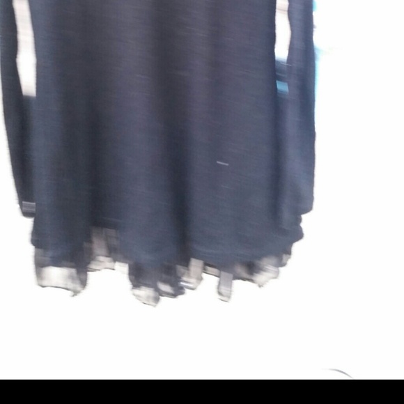 New black tunic with shear underskirt - Picture 3 of 3