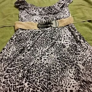 Animal print dress