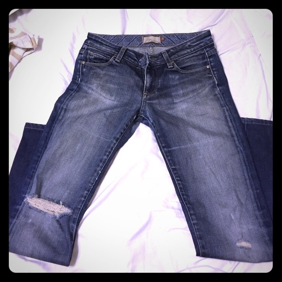 Paige jeans laurel canyon distressed