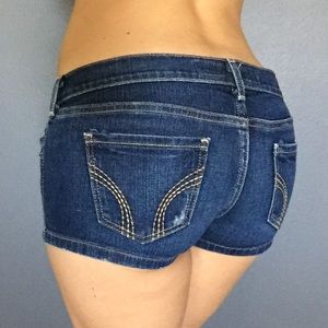 EUC Dark denim wash Hollister Shorts 1