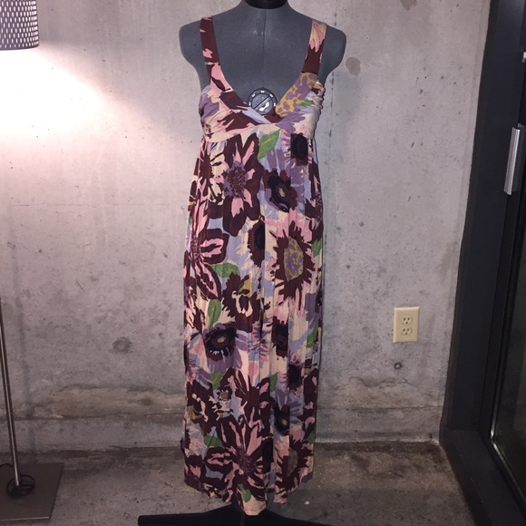 Maxi floral printed dress