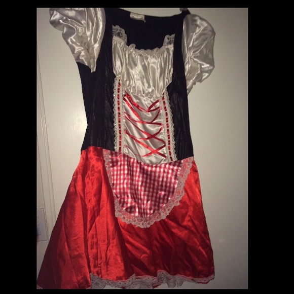 Plus size red riding hood costume