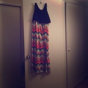 Maxi dress with side split