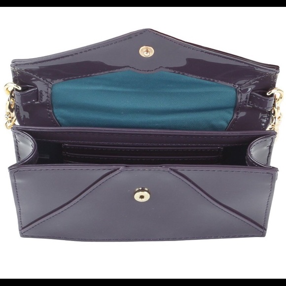 SOLD NWT Tory Burch Bow Envelope Crossbody -Violet - Picture 2 of 4