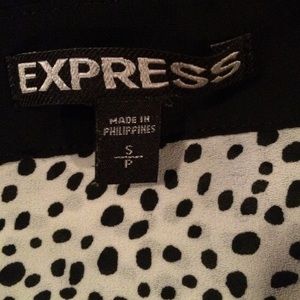 Button down Black and white blouse.