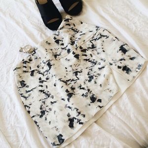 Zara Marble Printed Skirt