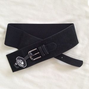 *NWT* Black Elastic Waist Belt