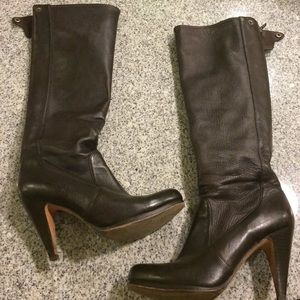 Coach Brown Leather Knee High Boots Women's 8.5