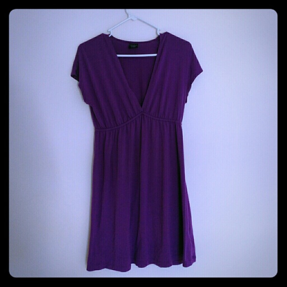 Cotton V Neck Dress