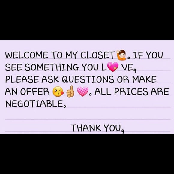 Welcome to my closet