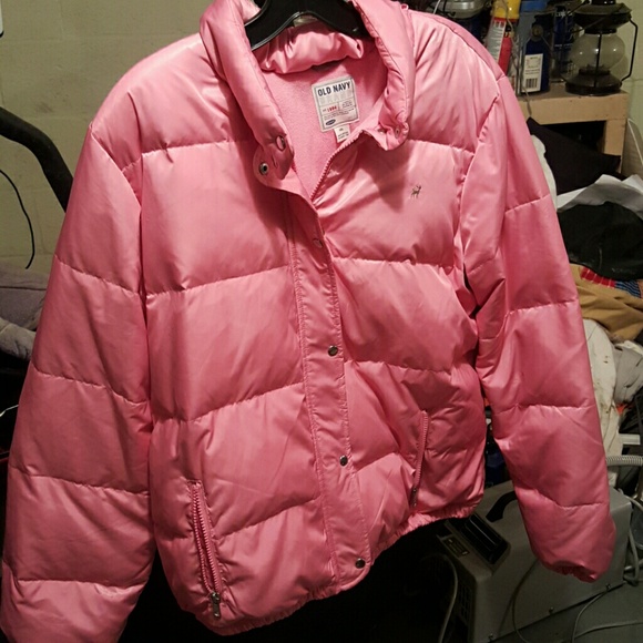 Pink puffer jacket size xxl