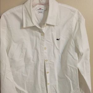 Vineyard vines size 2 button down white shirt