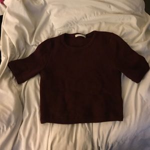 Alice + Olivia Lary Ottoman Cropped Sweater top