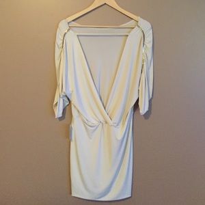 Taupe Polyester Dress