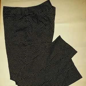 Black polka dot pants