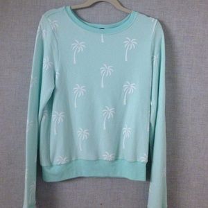 Green palm tree wildfox sweater