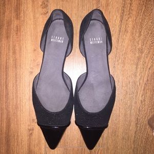 Stuart Weitzman pointed dorsay ballet flats size 9