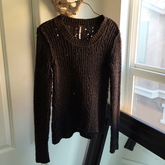 Free People Dark Grey Sweater