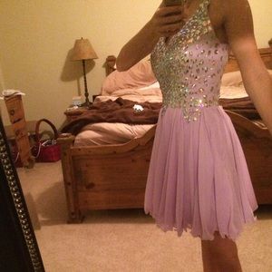 Lavender homecoming dress